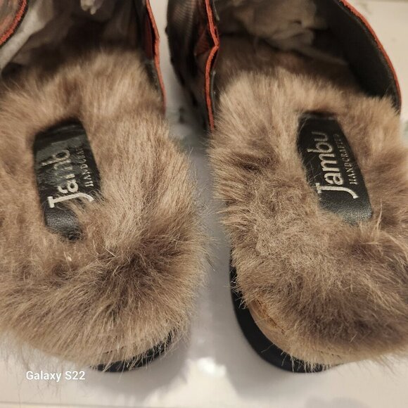 Jambu Leather "Monaco" Mules. Fur lined. NWOT. Size 6 - Picture 5 of 10